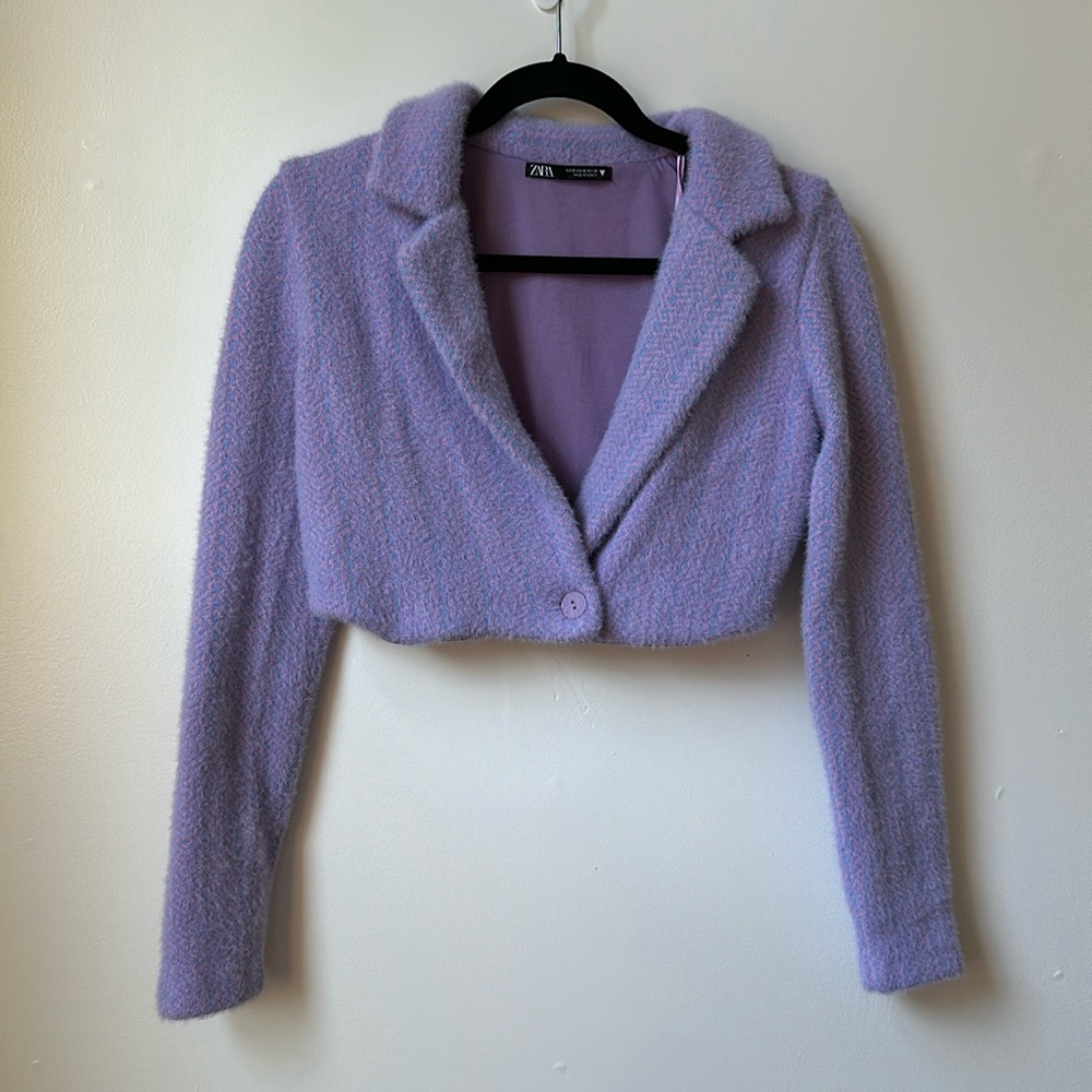 Zara cropped blazer